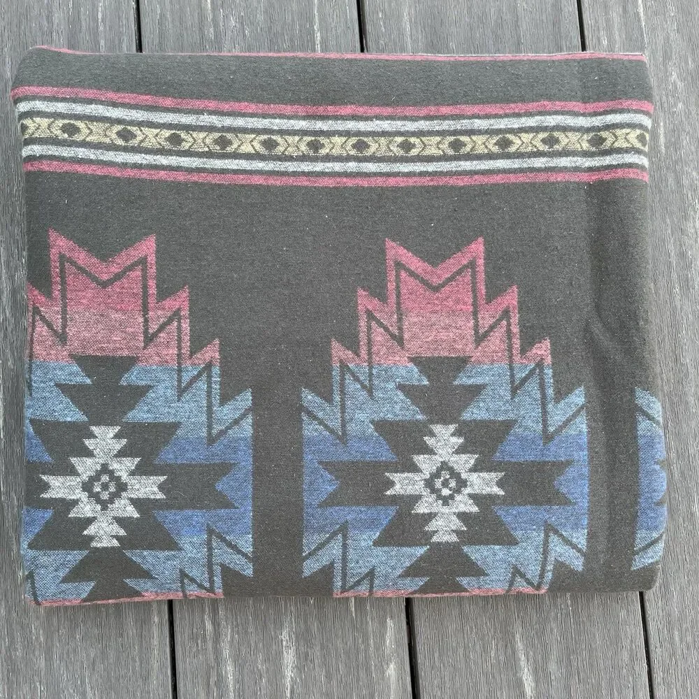 Faherty x Doug Good Feather Adirondack Blanket 52x72 Woven Organic Cotton Beach